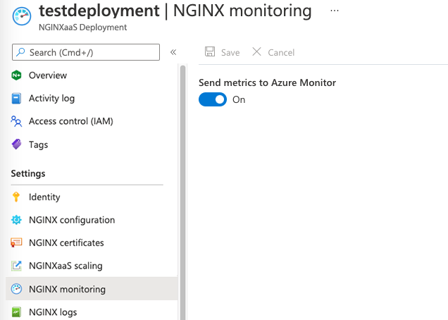 Enable NGINX Monitoring