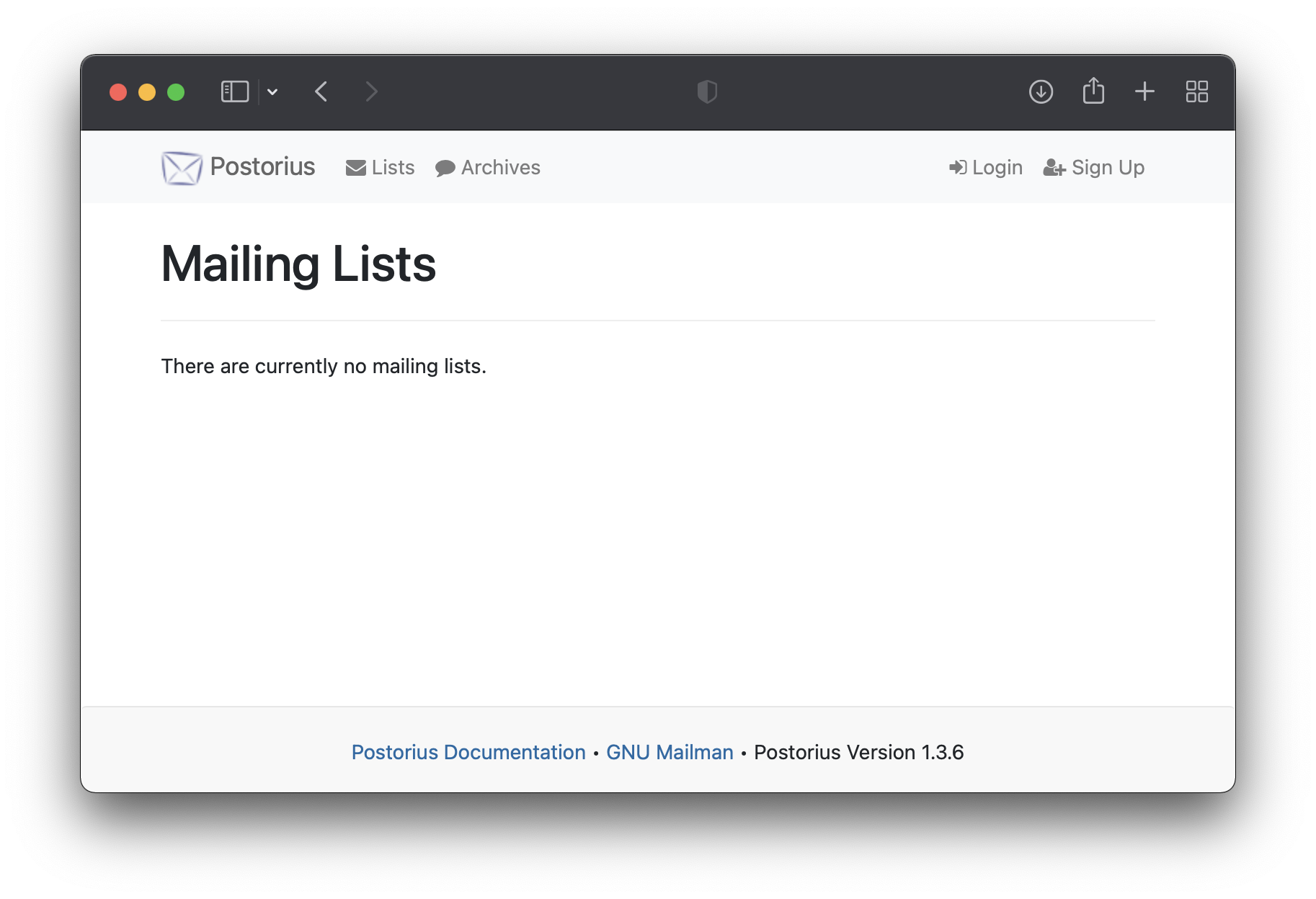 Mailman on Unit - Lists Screen