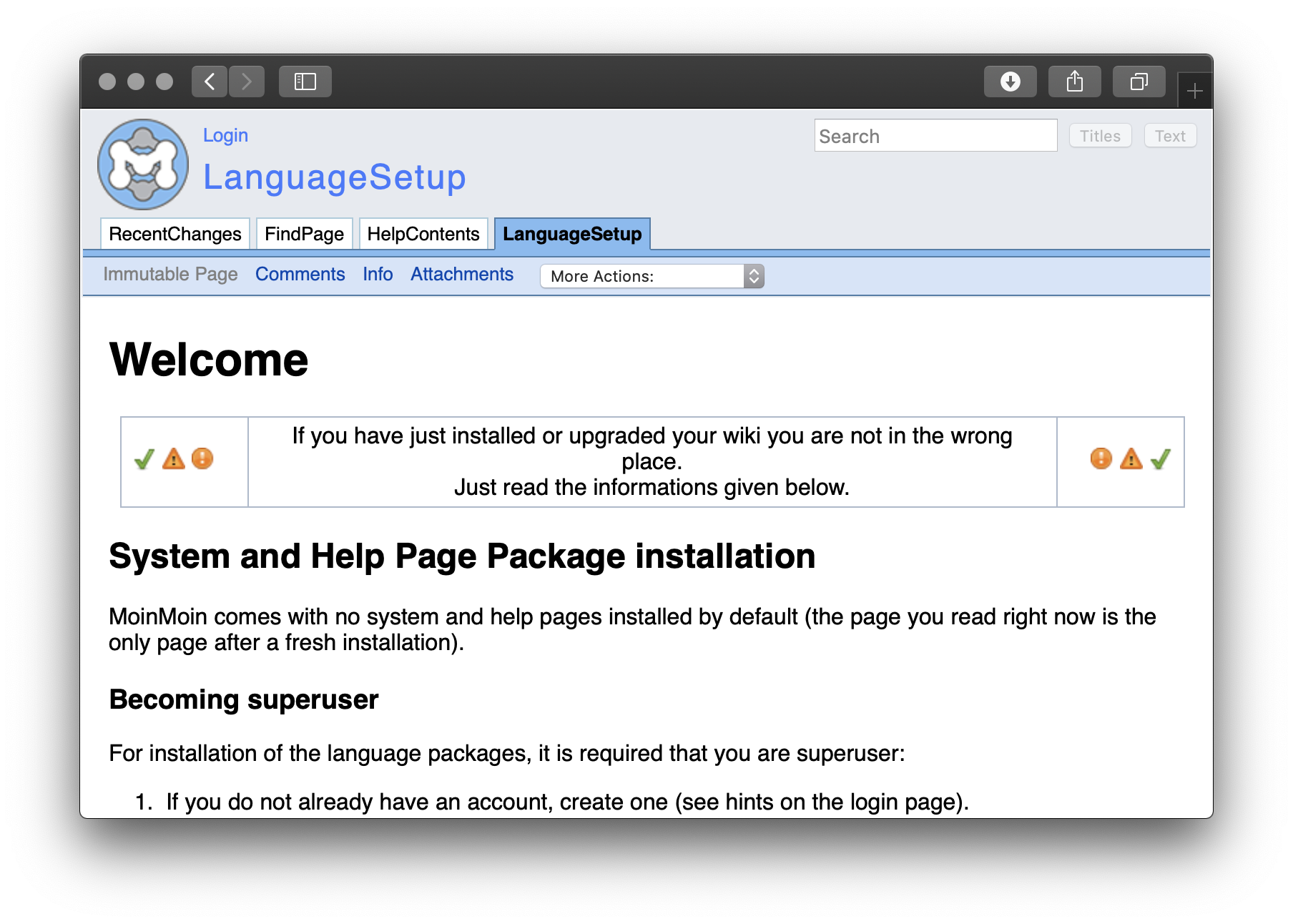Moin on Unit - Welcome Screen