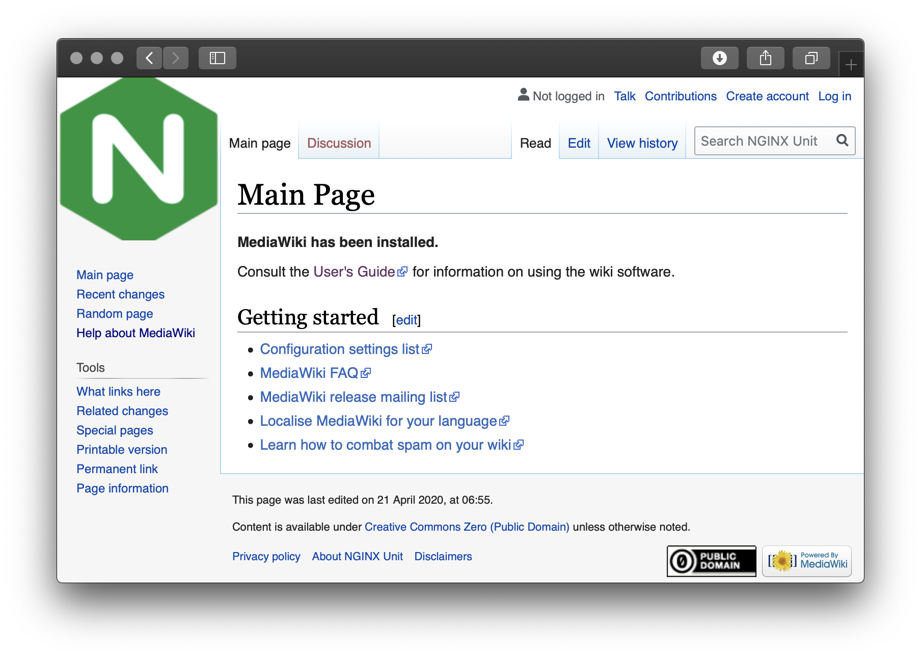 MediaWiki on Unit