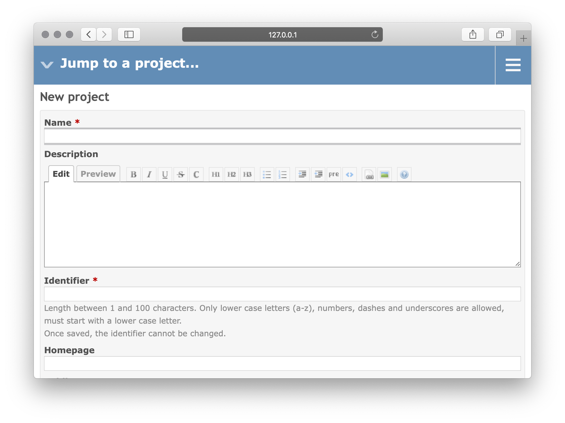 Redmine on Unit - Sample Screen